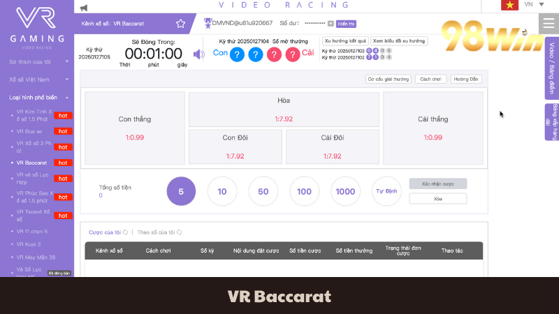 VR Baccarat